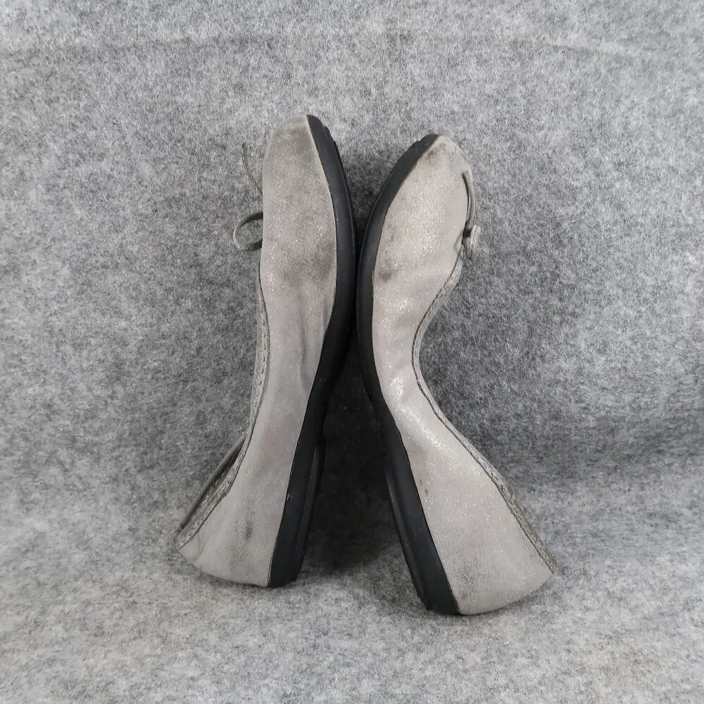 Arizona Shoes Kids Girls 2 Ballet Flats Slip On Casual Round Toe Grey Comfort